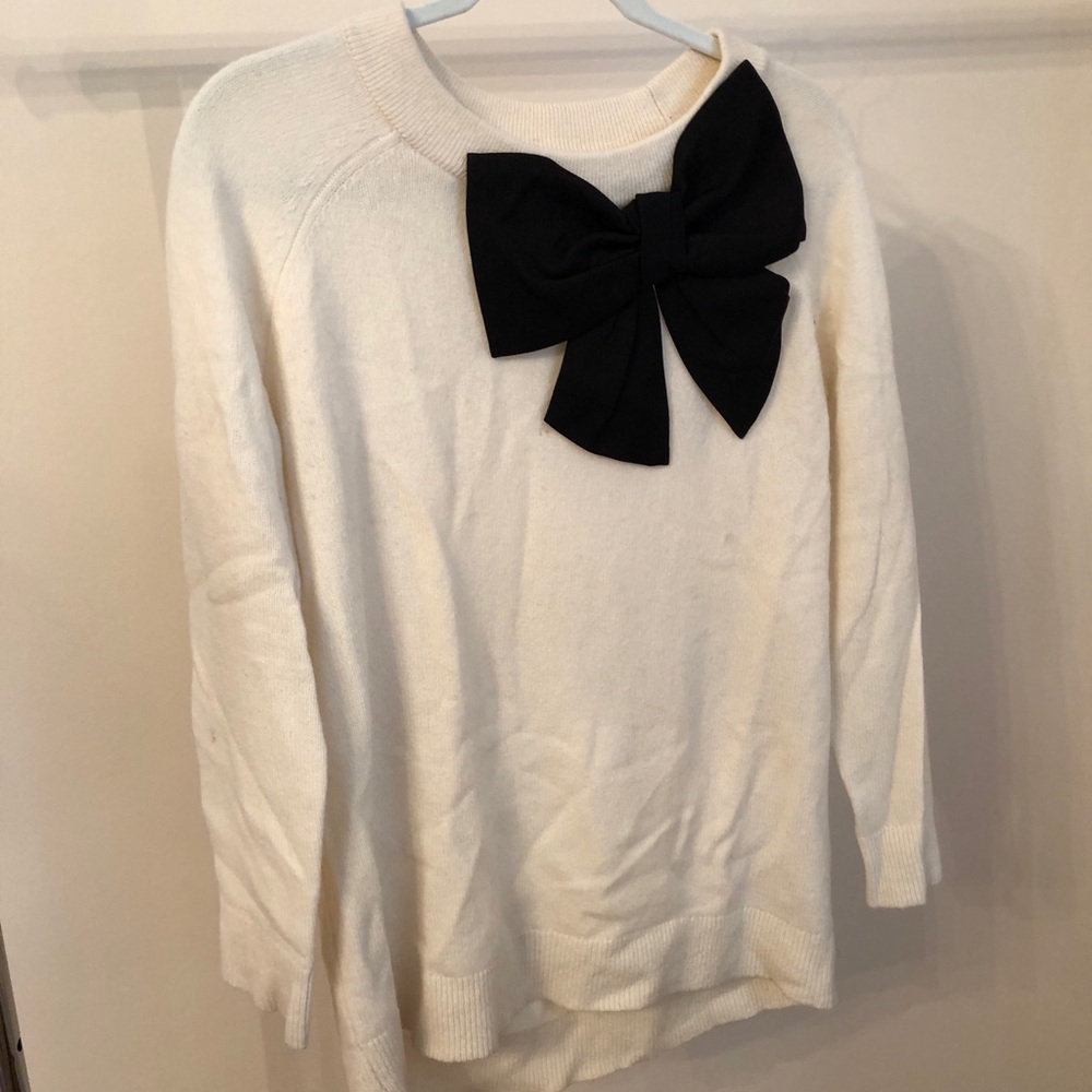 Kate Spade Cream Bow Sweater